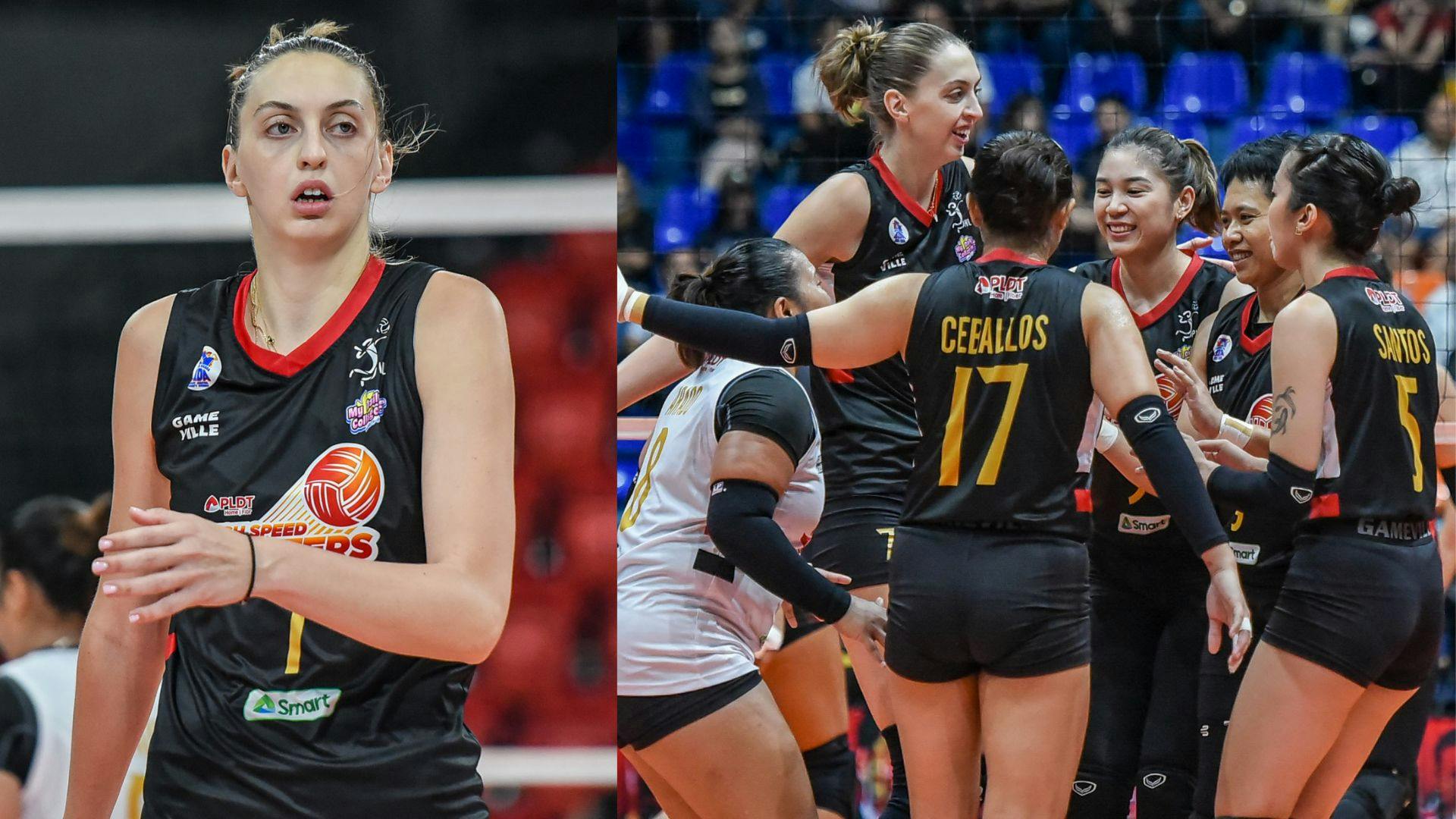 Gentle giant: Lena Samoilenko is always on call for the PLDT High Speed Hitters
